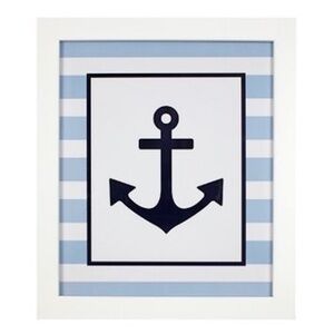 Sadie & Scout Nautical Anchor Framed Art 2 pack